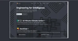 A screenshot of the oori site